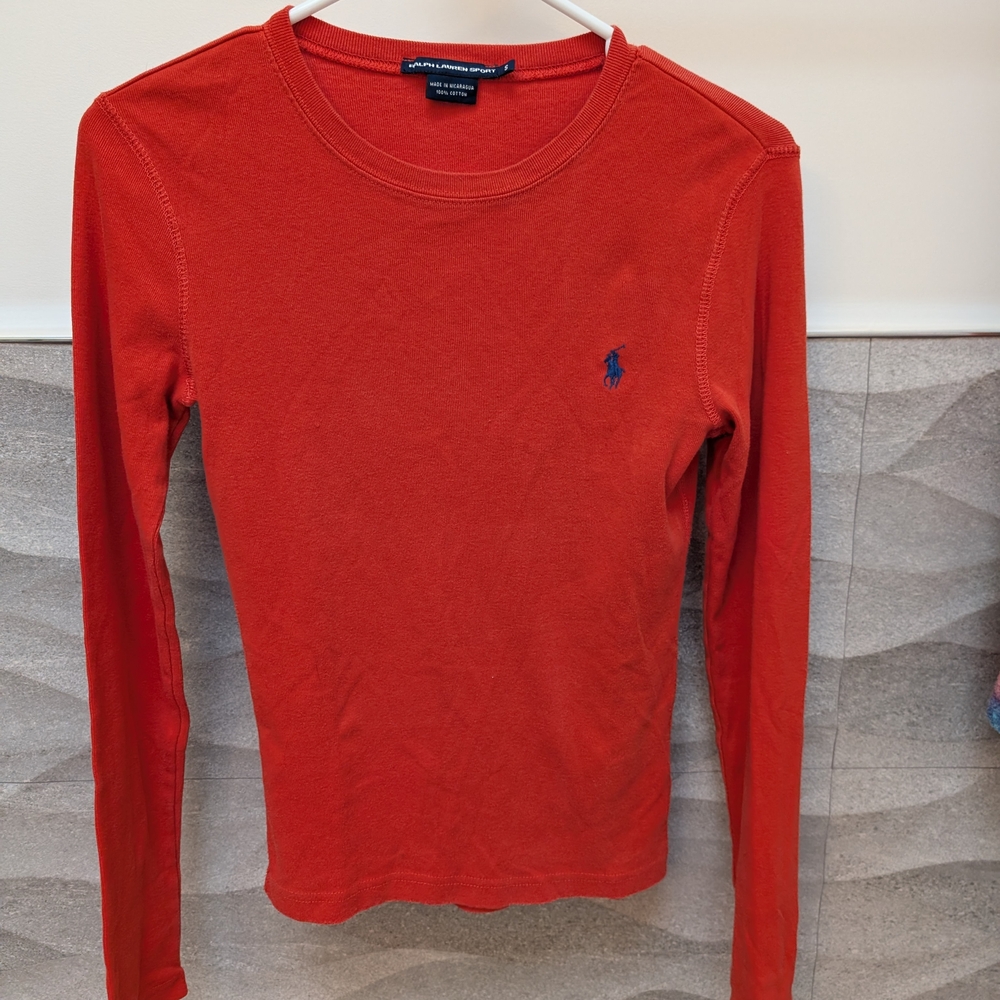 Ralph Lauren Red Long Sleeve Shirt